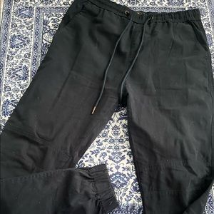 Large Size Men Slightly Used Navi Black/ Blue Sweatpants